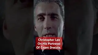 Sir Christopher Lee On His Portrayal Of Count Dracula #ChristopherLee #Dracula #HammerFilms