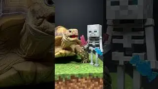 Minecraft ASMR Mukbang Eating Skeleton's Pink Crunchy Bone Feast #Minecraft #ASMR #Gaming