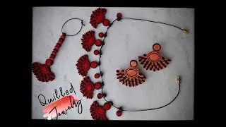 Paper Jewelry |Make your own Jewelry at home| Quilled Paper Jewelry