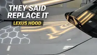 Lexus Hood Repair Everyone Said Was Impossible (No Replacement Needed) 