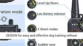 PetSpy M686 Premium Dog Training Shock Collar for Dogs with Vibration