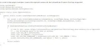videoWhy does sending via a UdpClient cause subsequent receiving to fail?