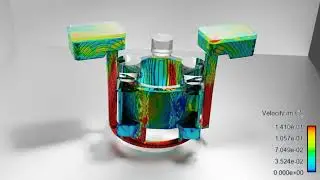 Advanced CFD Rendering: Gravity sand casting