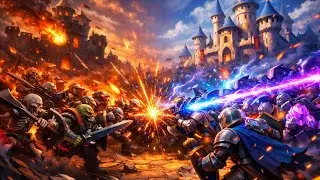 Castle Crush &ndash; Armies Collide! Cinematic Battle Gameplay #castledefense #armies #battelfield 