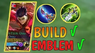 2021 CHOU BUILD AND EMBLEM | DAMAGE Top global chou + Easy rank up