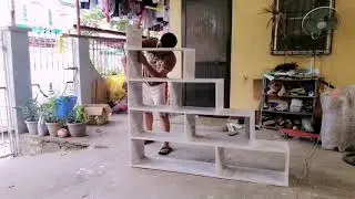 DIY Stair shelf for the loft bed | Using 1 plywood only