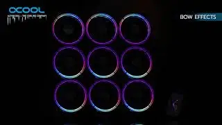 Check out the amazing Alphacool Aurora Lux Pro fans on a huge Alphacool 'NexXxoS Nova 1080' radiator