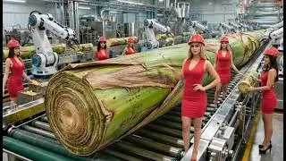 Inside the Largest High-Tech Banana Stem Factory You've Never Seen Before (Full Process)
