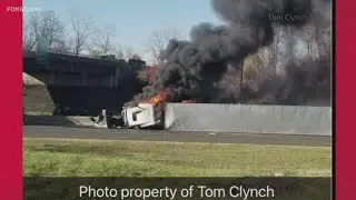 I-91 North closed in East Windsor due to truck accident