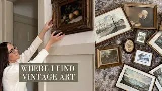 How I Find & Style Vintage Inspired Art (Antique Stores, Etsy & Marketplace)