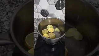Boil lemon & ginger for a sore throat healing #shorts
