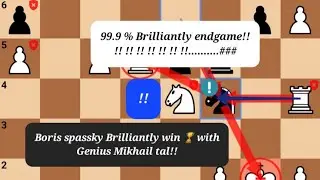 *Genius*Boris spassky Sacrifices Everything(Queen,knight& Bishop) To CHECKMAT mikhail tal in 1965!!
