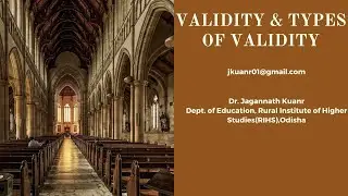 validity and types of validity ( Hindi & English)