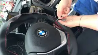 O SHI CAR Steering Wheel Cover Install tutorial