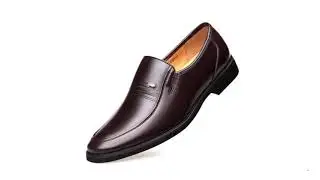 Men Summer Pointed Quality Black Microfiber Leather Shoes