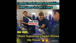 Dhoni Playing Candy Crush in Plane 😱🔥 Shocking #ipl2023 #dhoni