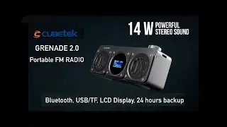 Cubetek Grenade 2.0 Portable FM Radio Product Features