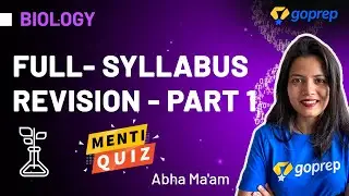 Full Syllabus Revision Part 1 | CBSE | Class 9 Biology | Abha Ma'am | NCERT | Goprep