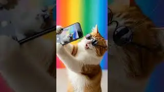 Funny Cat Taking Selfies Like a Pro 😂😻 #8kshorts
