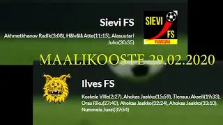maalikooste Sievi FS - Ilves FS 29.2.2020 (3-7)