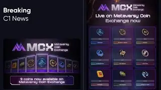 9 COINS ARE NOW READY TO TRADE IN THE METAVERSY COIN EXCHANGE