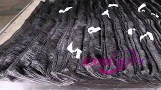 Addbeauty Hair Factory Tour(6) Washing Straight Hair Wefts