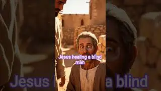 Jesus healing a blind man ♂️✝️🙏 #shorts #love #christianshorts #motivation #jesusislove