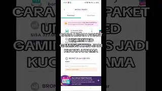CARA UBAH PAKET UNLIMITED GAMING AXIS JADI KUOTA UTAMA TERBARU 2024🥶