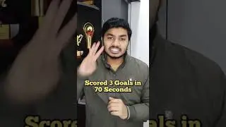 Fastest Hat-trick in Football History 🔥🔥 #football #soccer #hindicontent