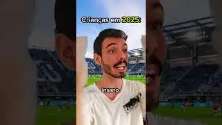 Crian&ccedil;as Antes x Agora (Barcelona x Real Madrid)