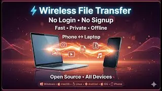 USB Cable Fail! ❌ Transfer 100GB Files Wireless & Fast ⚡ (Live Demo)