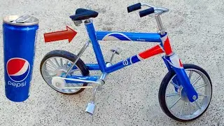 How to make a bicycle🚴🚴 Make with pepsi cans. Car at home - DlY -♻️