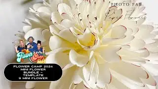 Flower Camp 2024 Day 3 | How to Make Template 9 Mini Flower | Paper Flower Tutorial