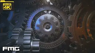 4K Video | Epic gears | No Copyright vj loop video | No Copyright Stock Video