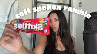 ASMR: soft spoken skittles ramble #asmr