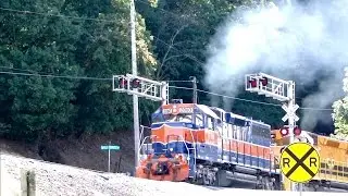 Maryland Midland Heritage Leader, Roaring EMD's, and Smoke!!