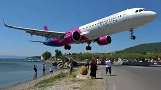 SKIATHOS 2023-LOW LANDINGS, HARD TOUCHDOWNS and JETBLASTS-Boeing 737, B757, Airbus A321|| US GAMING