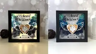How To Make Paper Cut Flower Shadow Box Custom Wings Pet Memorial