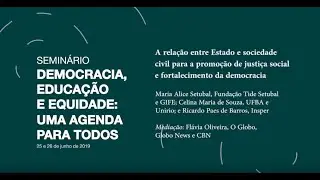 A rela&ccedil;&atilde;o entre Estado e sociedade para a promo&ccedil;&atilde;o de justi&ccedil;a social e fortalecimento da democracia