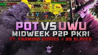 OSRS - [PoT] POT LEADER REACHES 99 SLAYER IN MIDWEEK PKRI vs. UNWANTED [20v20] FT. EOP SUICIDE BOTS
