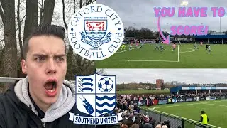 OXFORD CITY VS SOUTHEND|0-0| 10 MAN TOOTHLESS BLUES MAKE IT NO WINS IN 4!