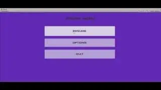Result - Create A Sliding Pause Menu In Unity 4.6 GUI