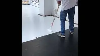 Non slip paint on wood floor