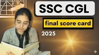 My SSC CGL 2025 pre tier 1 final score card 18 september 2025 shift 3 ✅#ssc#studywithmeaspirant