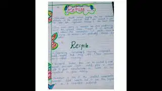 Science Project  .7 principles of solid waste management#yt#ytshorts#projects