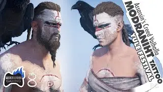 Assassin's Creed Valhalla YULE TATTOO Modraniht Tattoo Set Showcase (Limited Event Cosmetics)