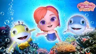Baby Shark Doo Doo Doo | Mermaid Princess + Mermaid Lost Her tail | Kids Rhyme | Wands & Wings Jr.