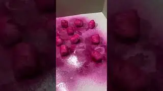 Coloring cotton balls