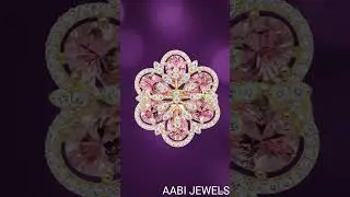 diamond ring flower design is the best ring for women  by AABI JEWELS #diamondring #engagementring