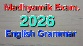 #Madhyamik English Grammar Solution 2026 # article preposition proper verb and do as directed of2026